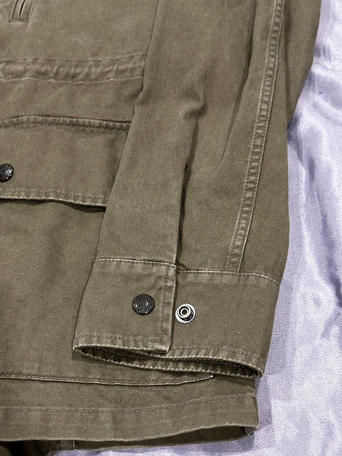 Saint Laurent Paris MILITARY PARKA IN COTTON AND RAMIE GABARDINE Size US S / EU 44-46 / 1 - 4 Thumbnail