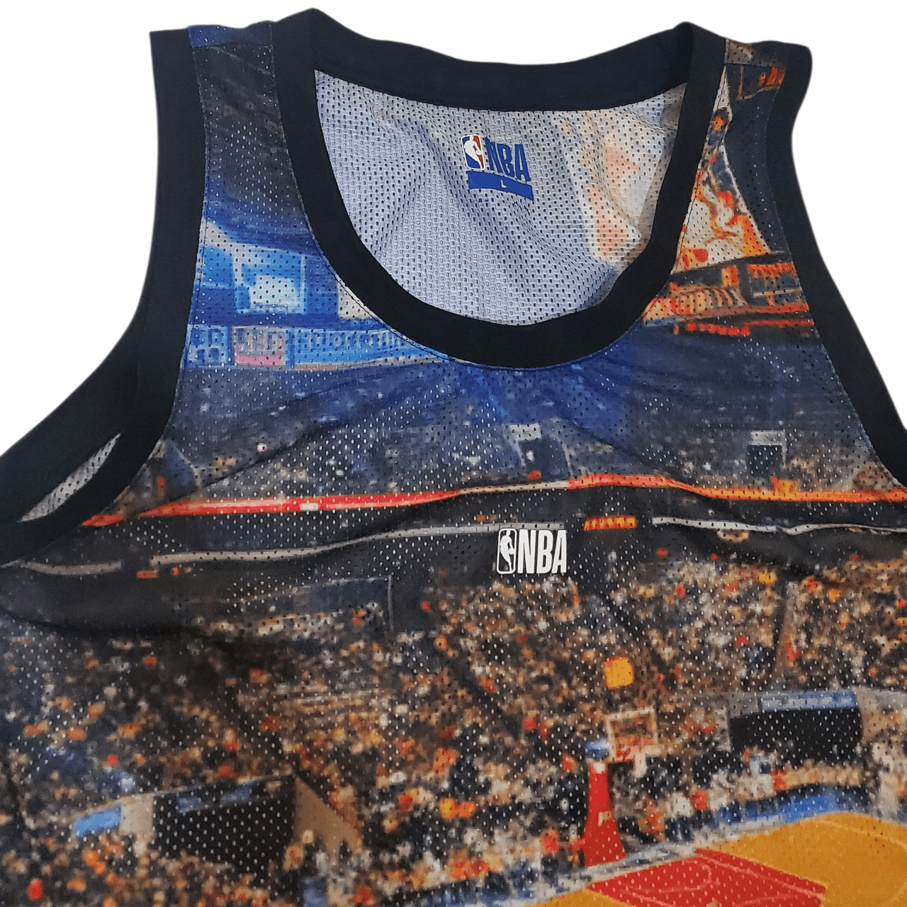 Vintage NBA All Over Print Basketball Court Jersey Size US L / EU 52-54 / 3 - 3 Thumbnail