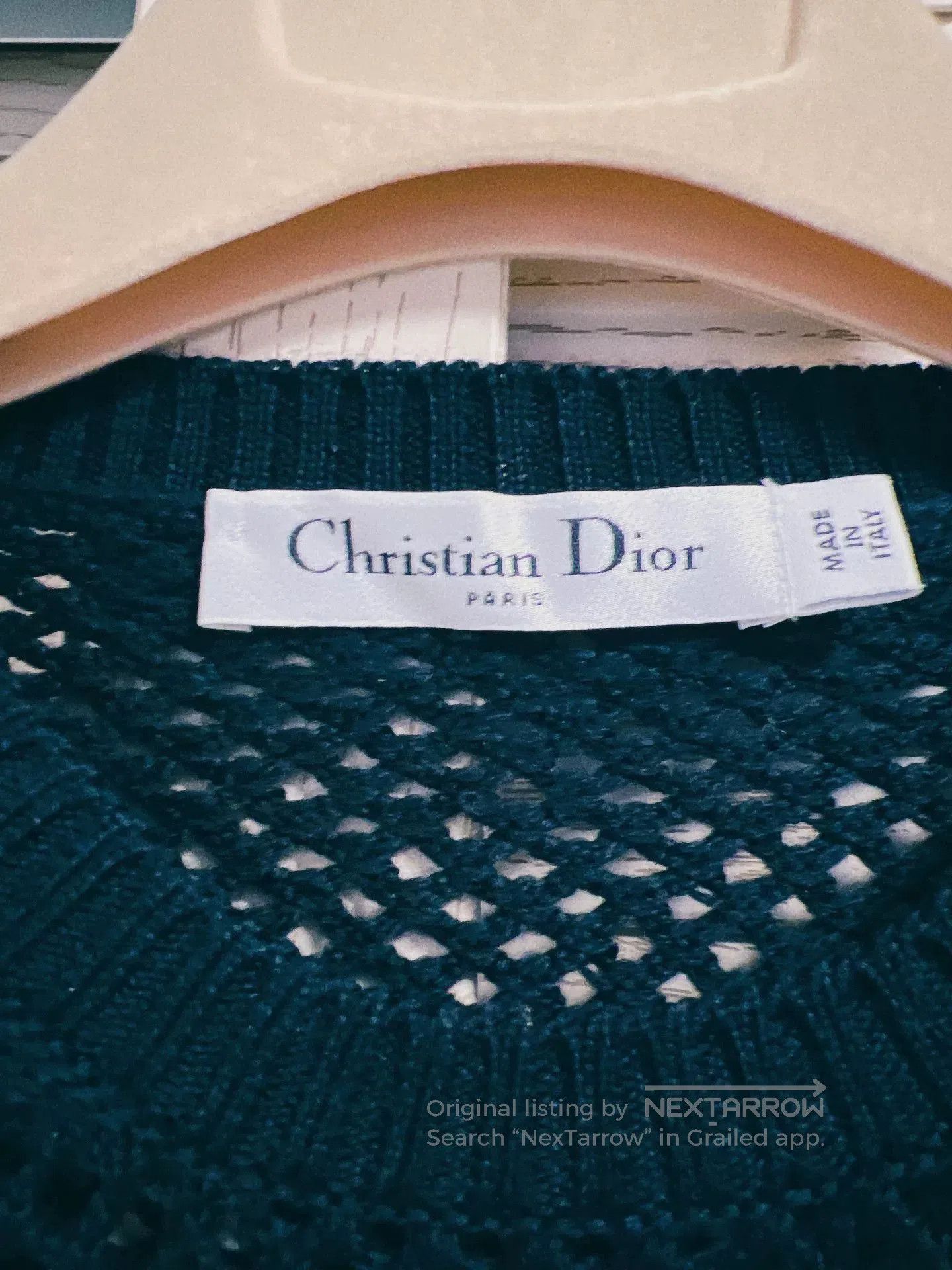 Dior Dior Spring Summer Crochet Dinosaur Top. Size US M / EU 48-50 / 2 - 3 Thumbnail
