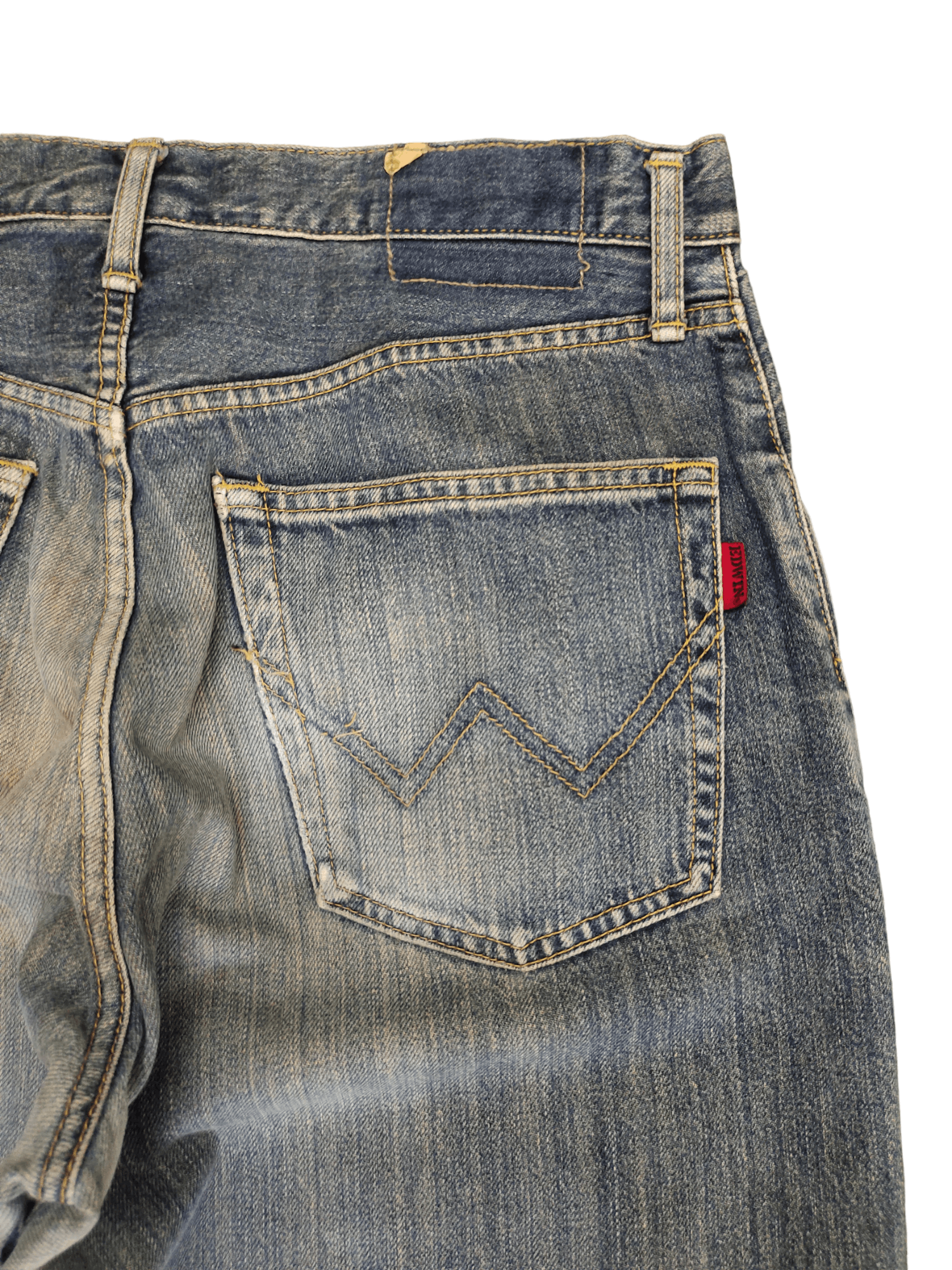 Kapital Vintage Edwin Distress Patina Baggy Denim Pants Size US 32 / EU 48 - 13 Thumbnail