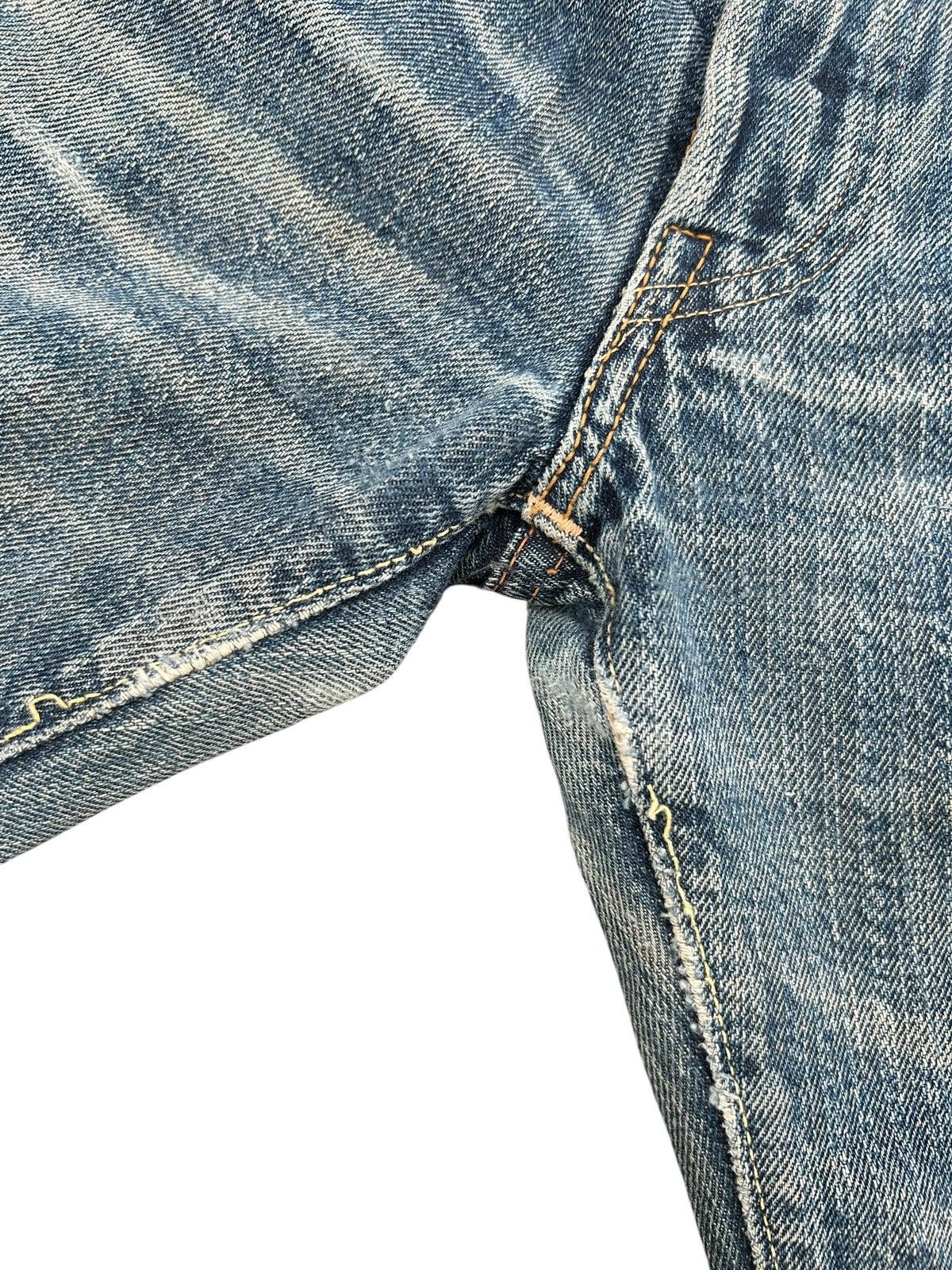 Kapital Vintage Full Count Selvedge Distressed Lowrise Denim Jeans Size US 28 / EU 44 - 8 Thumbnail