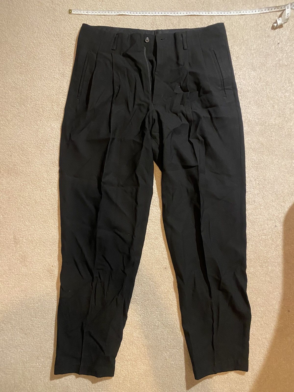 Issey Miyake Authentic Issey Miyake black trousers in 100% wool Size US 34 / EU 50 - 2 Thumbnail