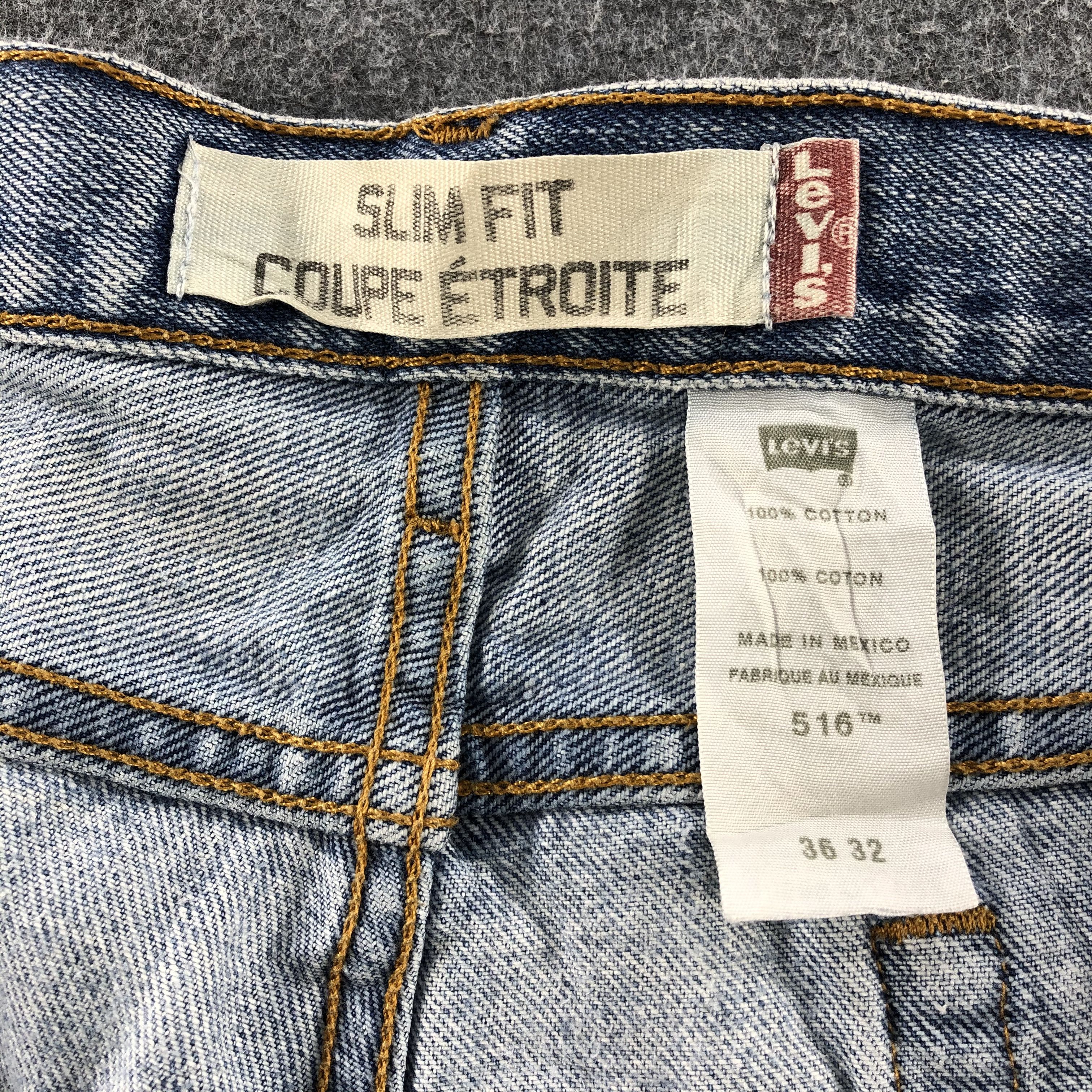 Levi's Dirty Light Wash Vintage Levis 516 Jeans-J1126 Size US 36 / EU 52 - 10 Thumbnail