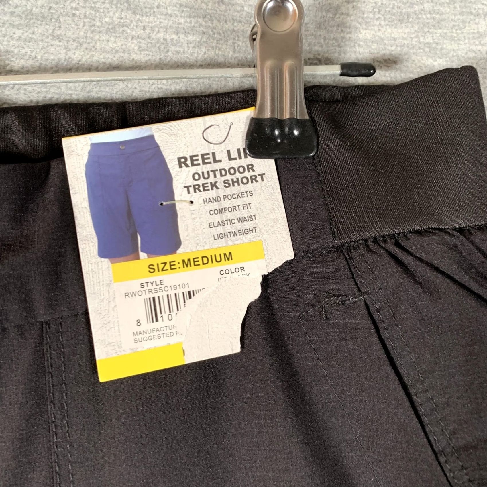 Alife Reel Life Outdoor Trek Shorts Mens Medium Black 8 Inch Inseam Fishing Hiking Size US 31 - 5 Thumbnail