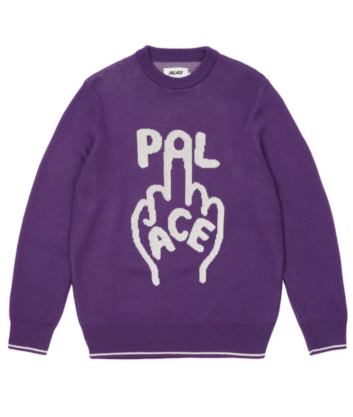 Palace Palace Finger Up Knit Purple Size US M / EU 48-50 / 2 - 1 Thumbnail