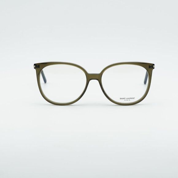 Saint Laurent Paris Saint Laurent SL39 006 Round Eyeglasses Green 54mm Frame Size ONE SIZE - 2 Thumbnail