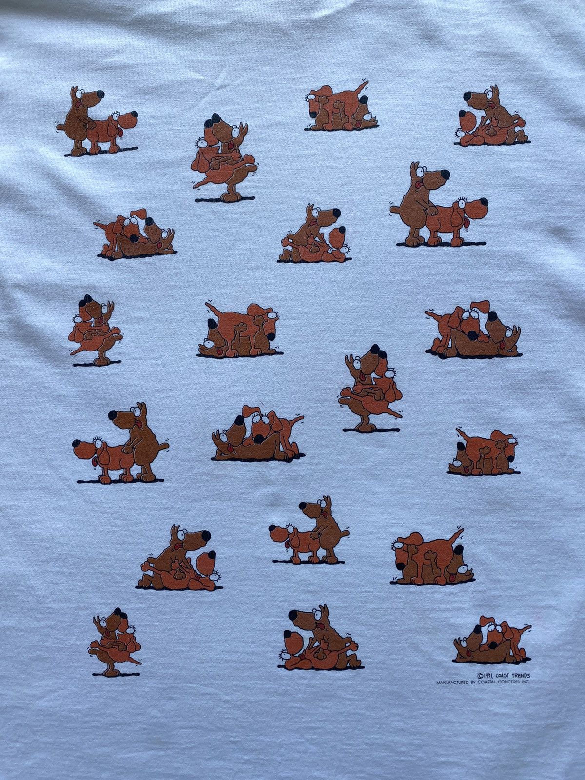 Other Vintage 90s naughty Dog Sex Positions T-Shirt Size US M / EU 48-50 / 2 - 7 Thumbnail