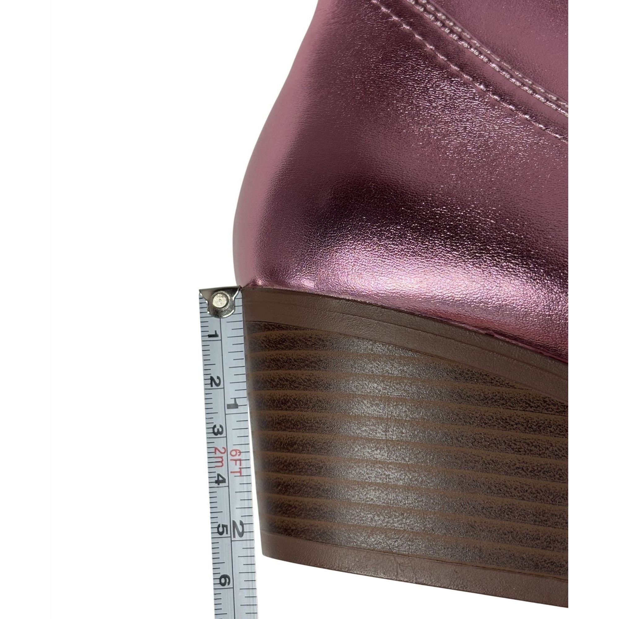 Other QUPID / Montana-73 / Pink Metallic / Chunky / Heel Western Size US 10 / IT 40 - 5 Thumbnail
