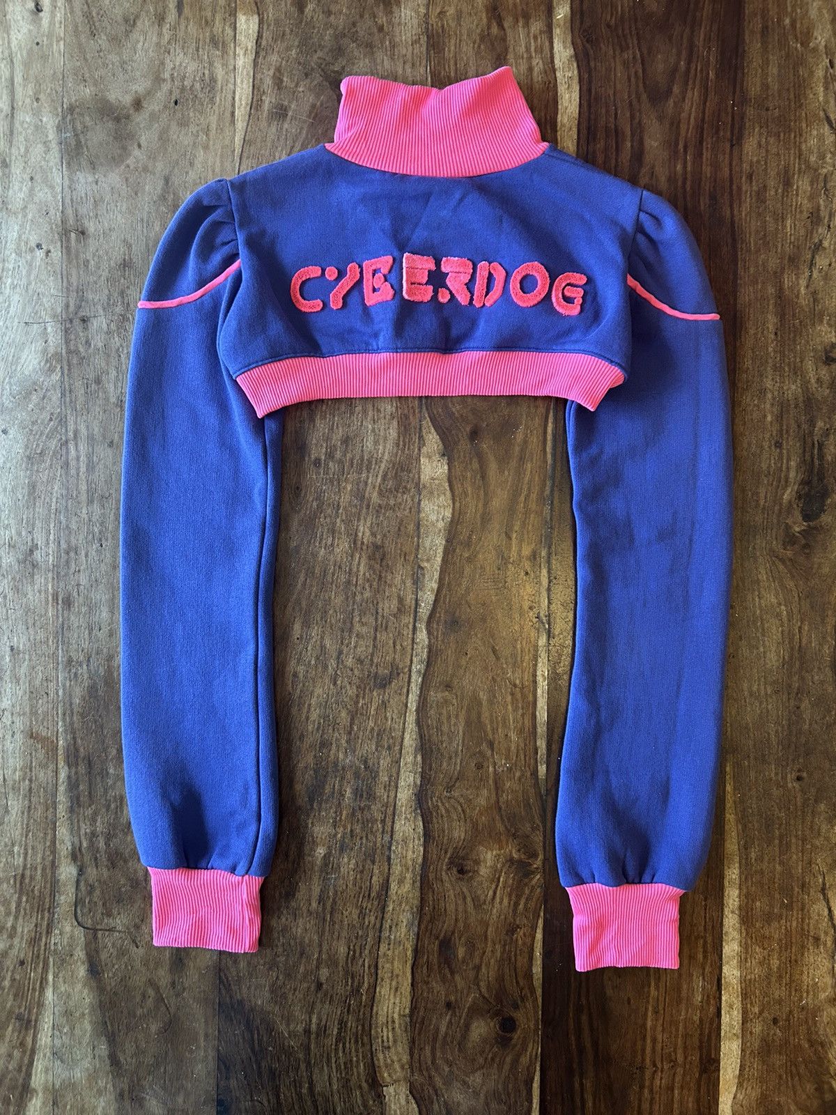 Beauty Beast 00s Cyberdog Asymmetrical Zip Embroidered Shoulder Shrug Size M / US 6-8 / IT 42-44 - 2 Thumbnail