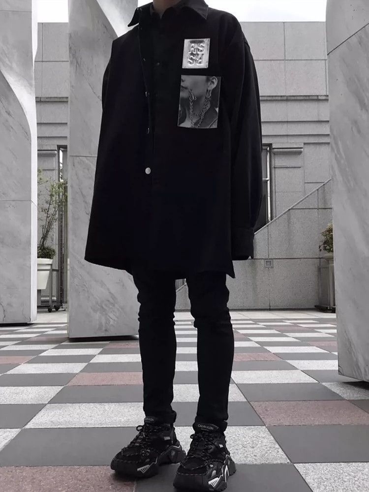 Raf Simons Raf Simons Portrait patch denim shirt-2506 Size US S / EU 44-46 / 1 - 9 Thumbnail