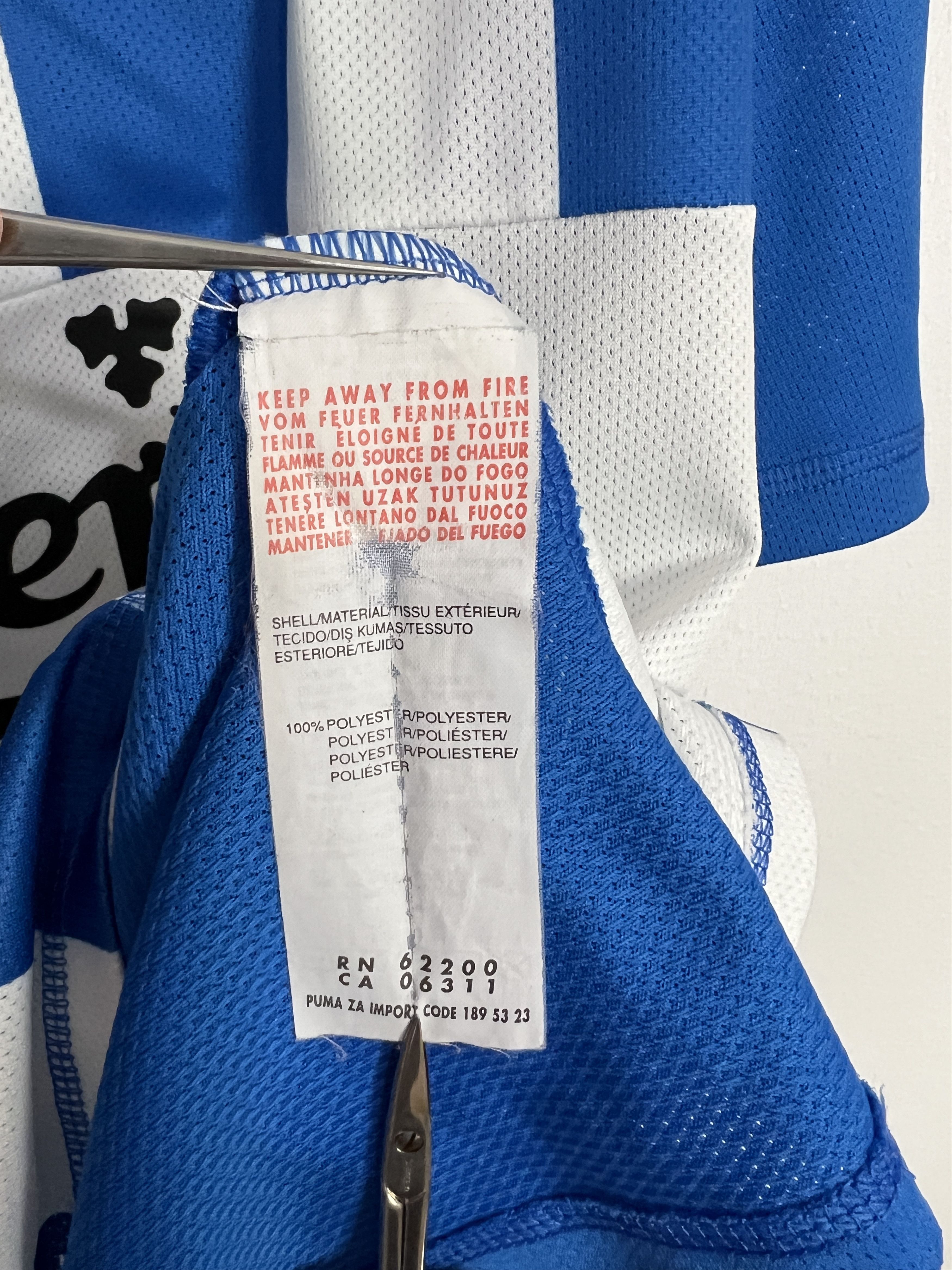 Puma Odense BK Home football shirt 2011 Soccer #7 Larsen Jersey Size US XXL / EU 58 / 5 - 13 Thumbnail