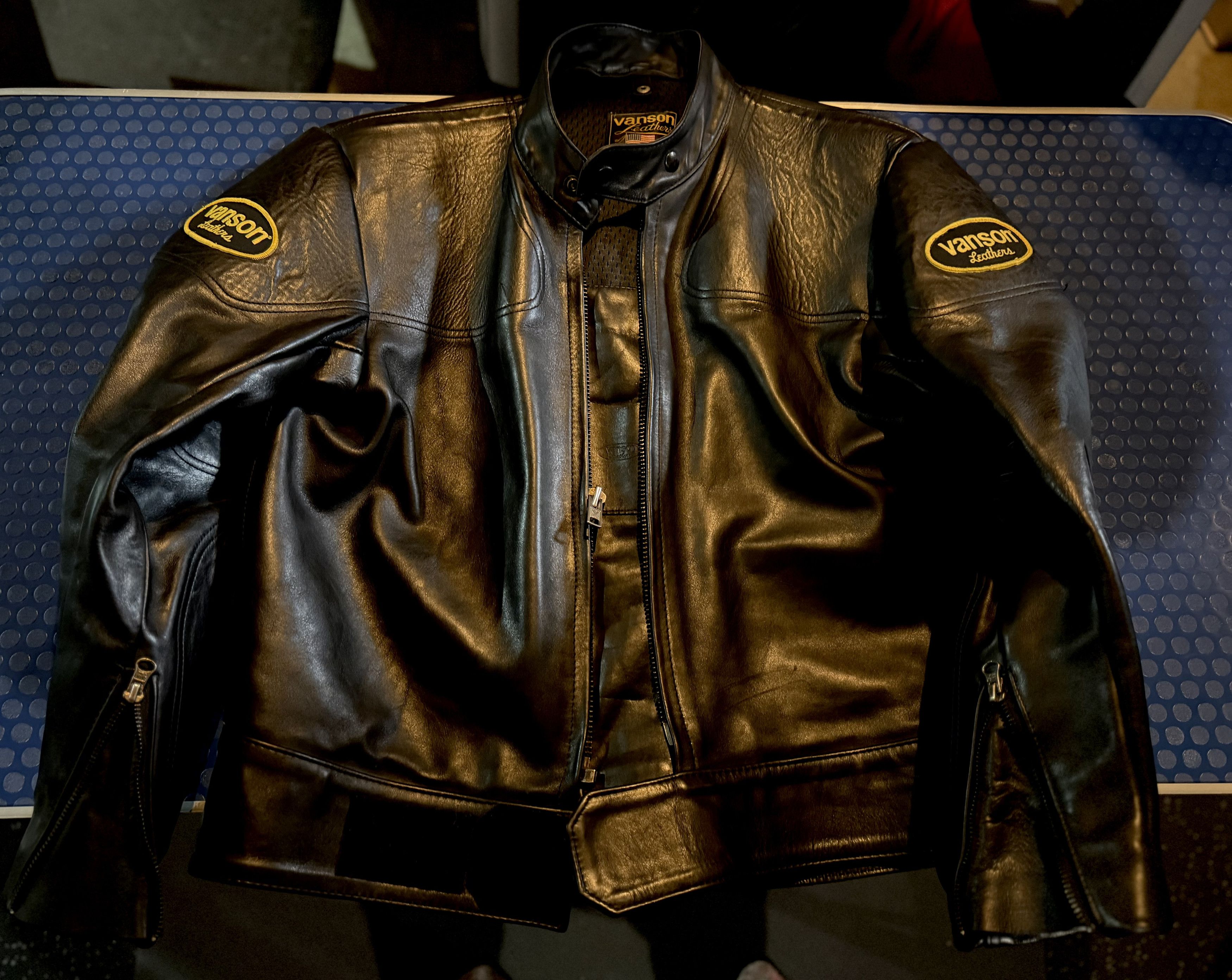 Vanson Leathers Vintage Vanson Manx SZ 48 Excellent!! Size US XL / EU 56 / 4 - 3 Thumbnail