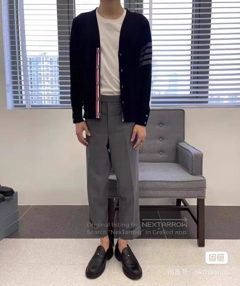 Thom Browne Thom Browne Black woolen cardigan Size US S / EU 44-46 / 1 - 7 Thumbnail