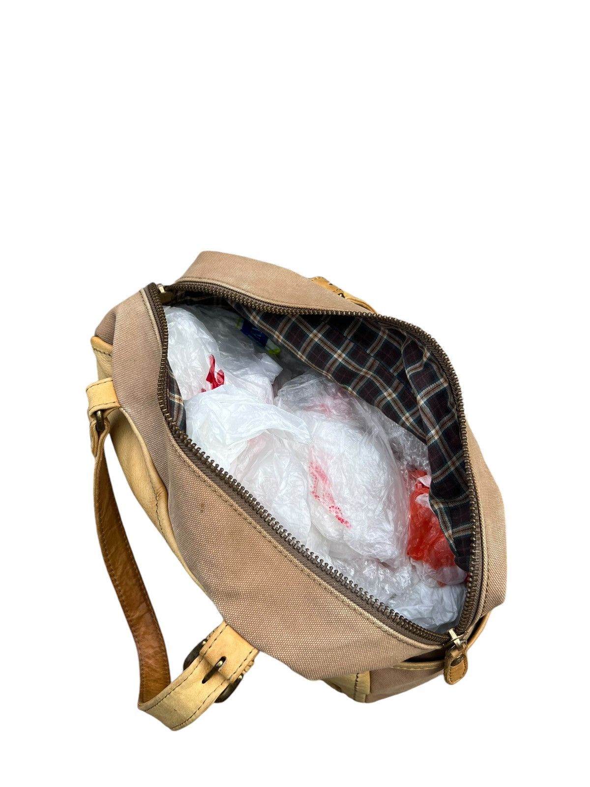 Leather Folna Japan Distressed Sun Faded Patina Leather Bag Size ONE SIZE - 20 Thumbnail