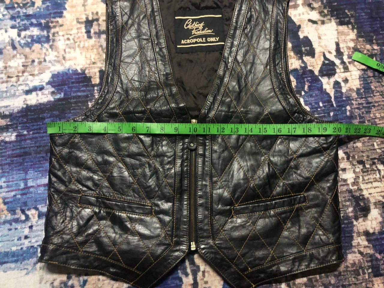 Genuine Leather Vintage Acropole Only Leather Quilted Vest Size US M / EU 48-50 / 2 - 15 Thumbnail
