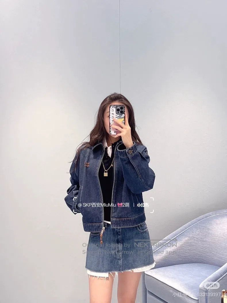 Miu Miu Miu Miu 36 Denim denim jacket Size S / US 4 / IT 40 - 8 Thumbnail