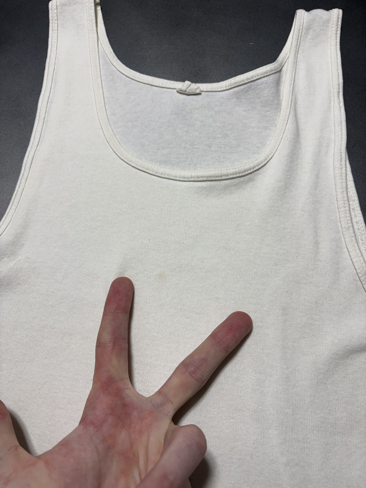 Fruit Of The Loom 1970s Vintage Fruit of the Loom 80s Tank Top Sleeveless Tee Size US L / EU 52-54 / 3 - 7 Thumbnail