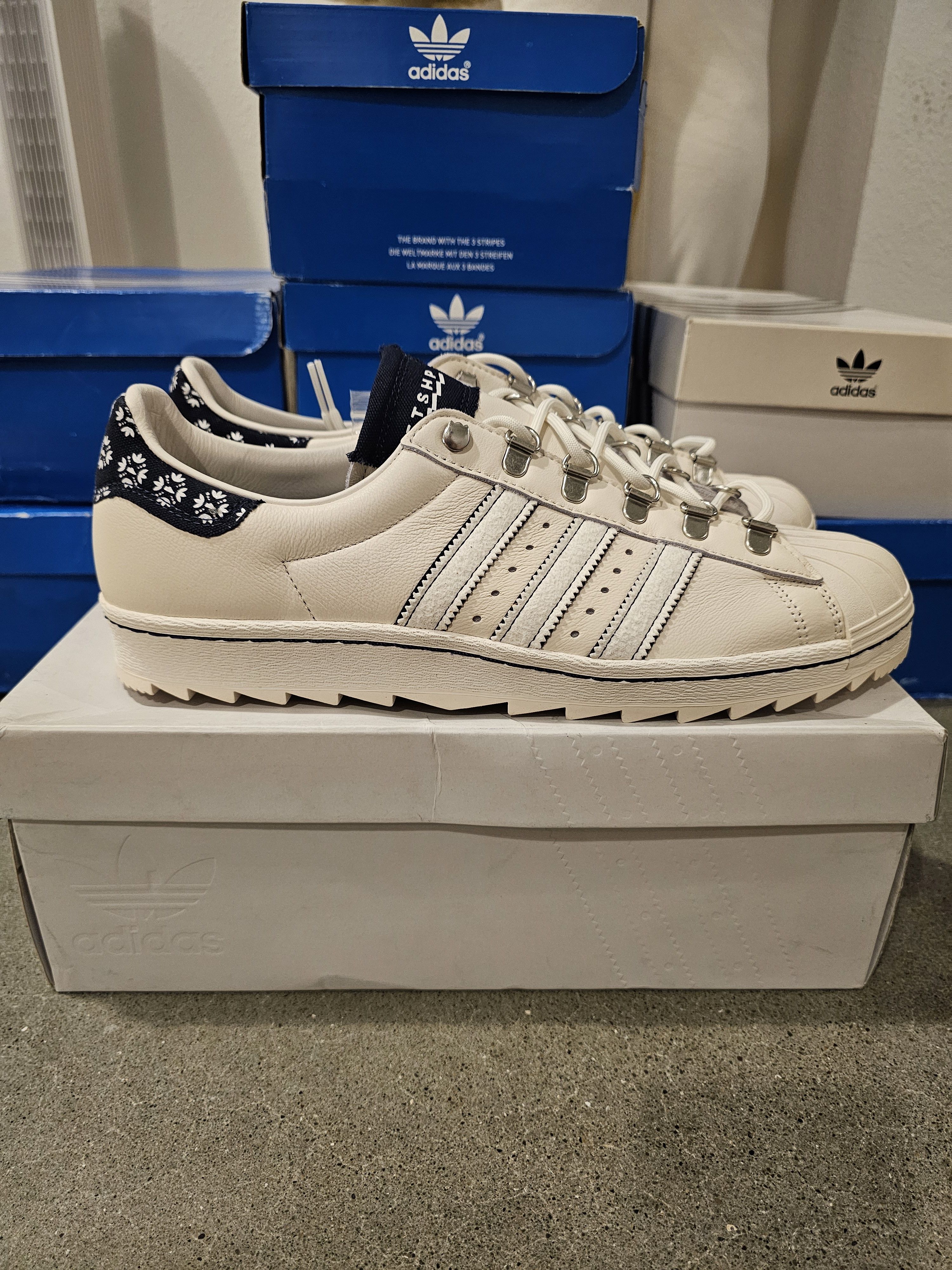 Adidas Adidas x Footshop Blueprinting Sneakers Size US 11.5 / EU 44-45 - 1 Thumbnail