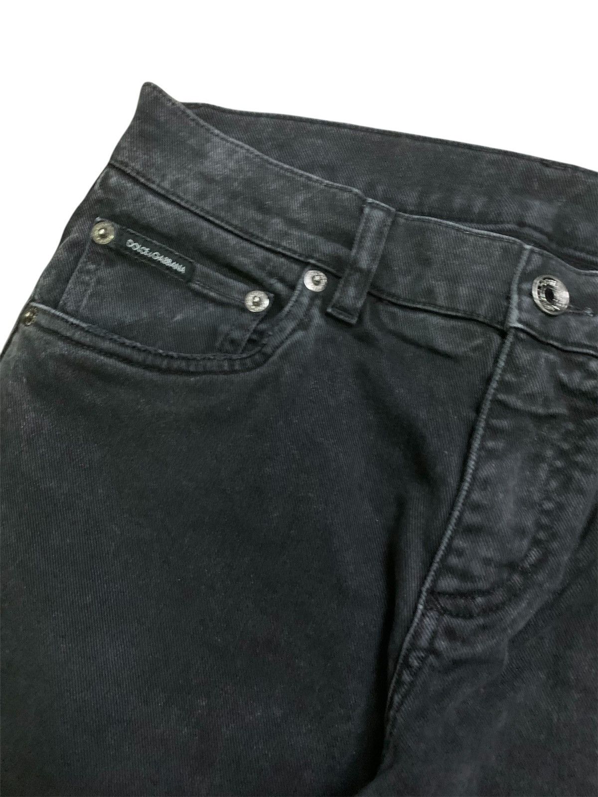 Dolce & Gabbana Dolce&Gabbana Skinny Super Black Denim Size 29" - 7 Thumbnail