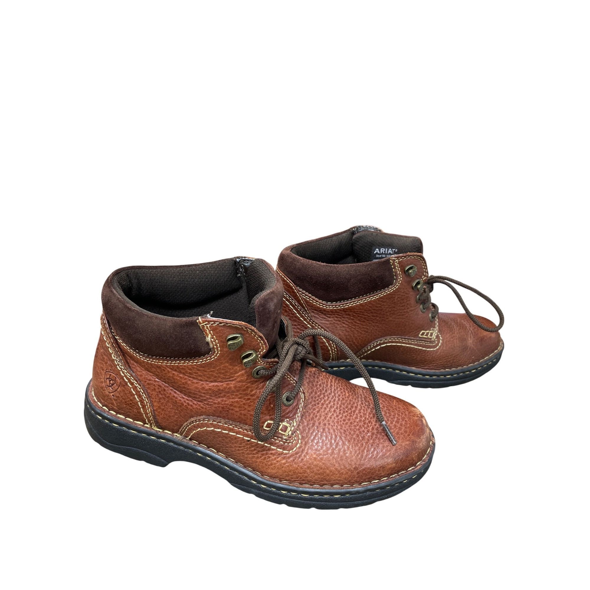 Ariat Ariat Womens Brown Leather Terrain Lace-Up Ankle Boots Size Size US 8 / IT 38 - 20 Thumbnail