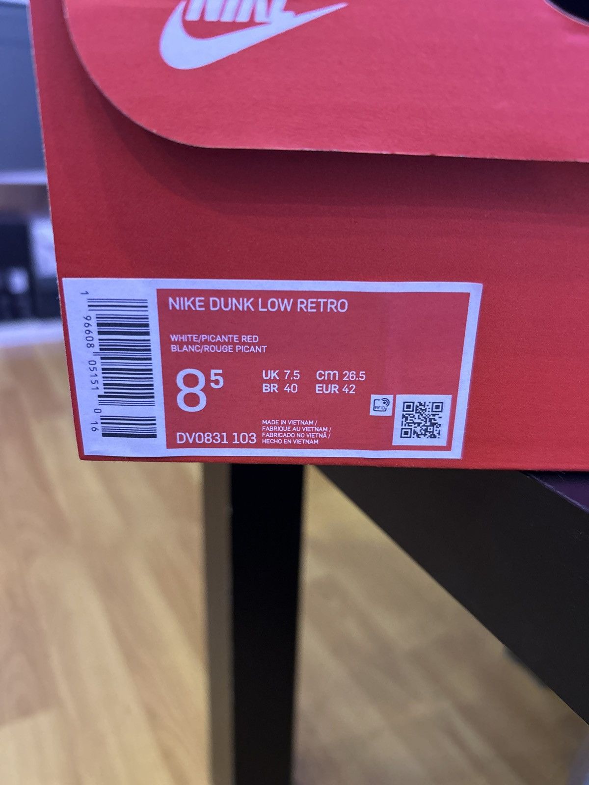 Nike Nike dunk low picante red Size US 8.5 / EU 41-42 - 6 Thumbnail