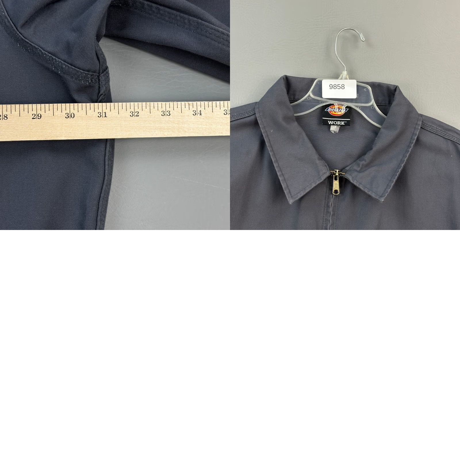 Dickies Dickies Eisenhower Jacket Mens 3XL Gray Full Zip Unlined Mechanics Workwear Y2K Vintage Size US XXL / EU 58 / 5 - 10 Thumbnail