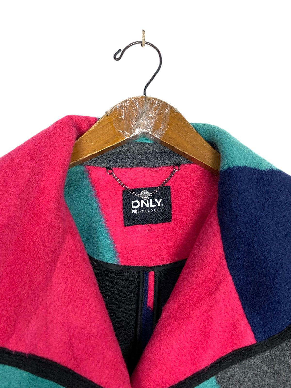 Japanese Brand Rare‼️ Only Edge Luxury Fleece Colour BLock Coat Size XL / US 12-14 / IT 48-50 - 4 Thumbnail