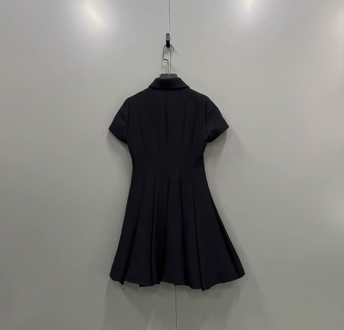 Dior Dior Black Collared Dress J41 Size S / US 4 / IT 40 - 2 Thumbnail