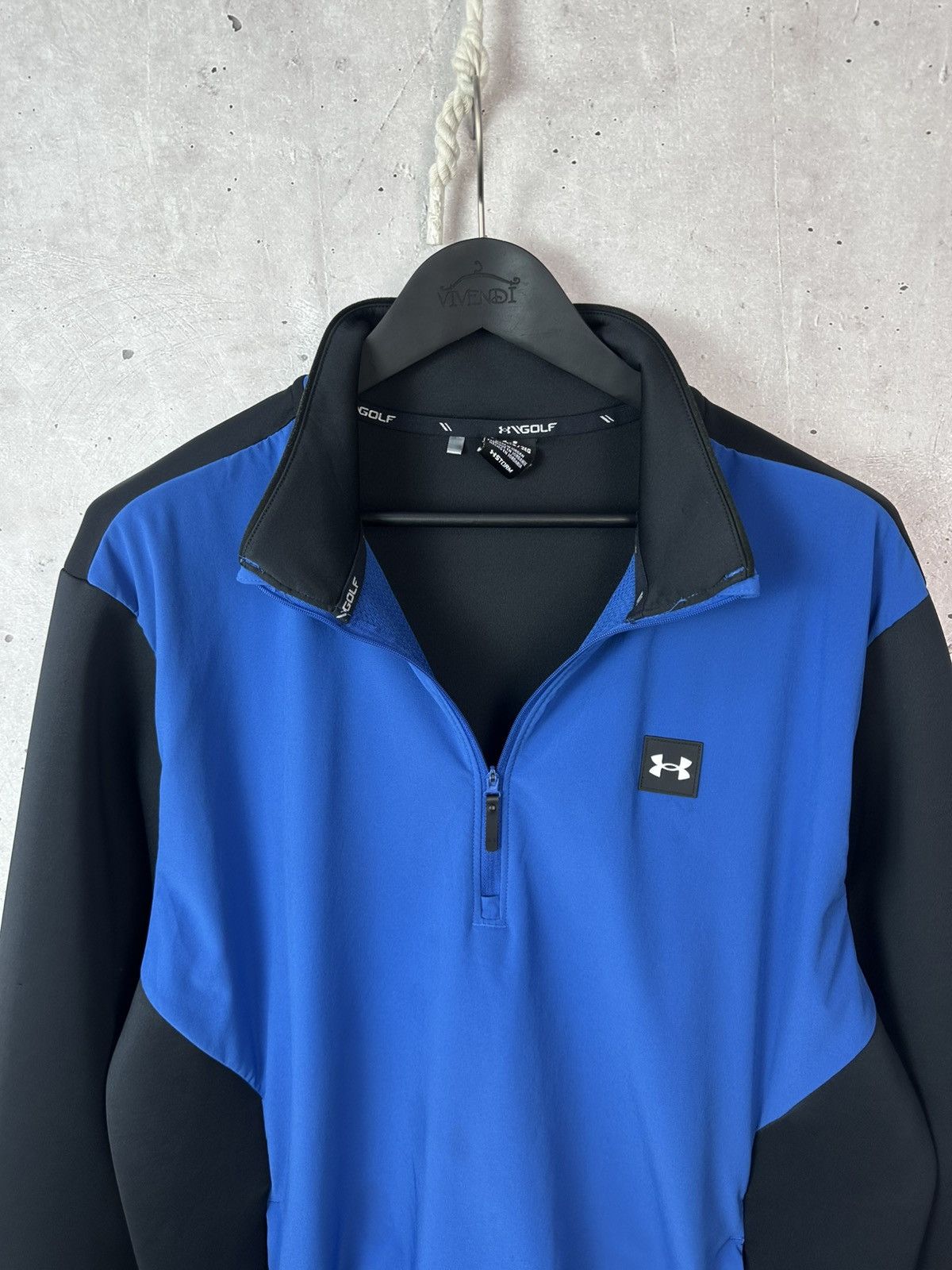 Under Armour Under Armor Quarter Zip Golf Storm Blue-Black Anorak Jacket Size US XL / EU 56 / 4 - 7 Thumbnail