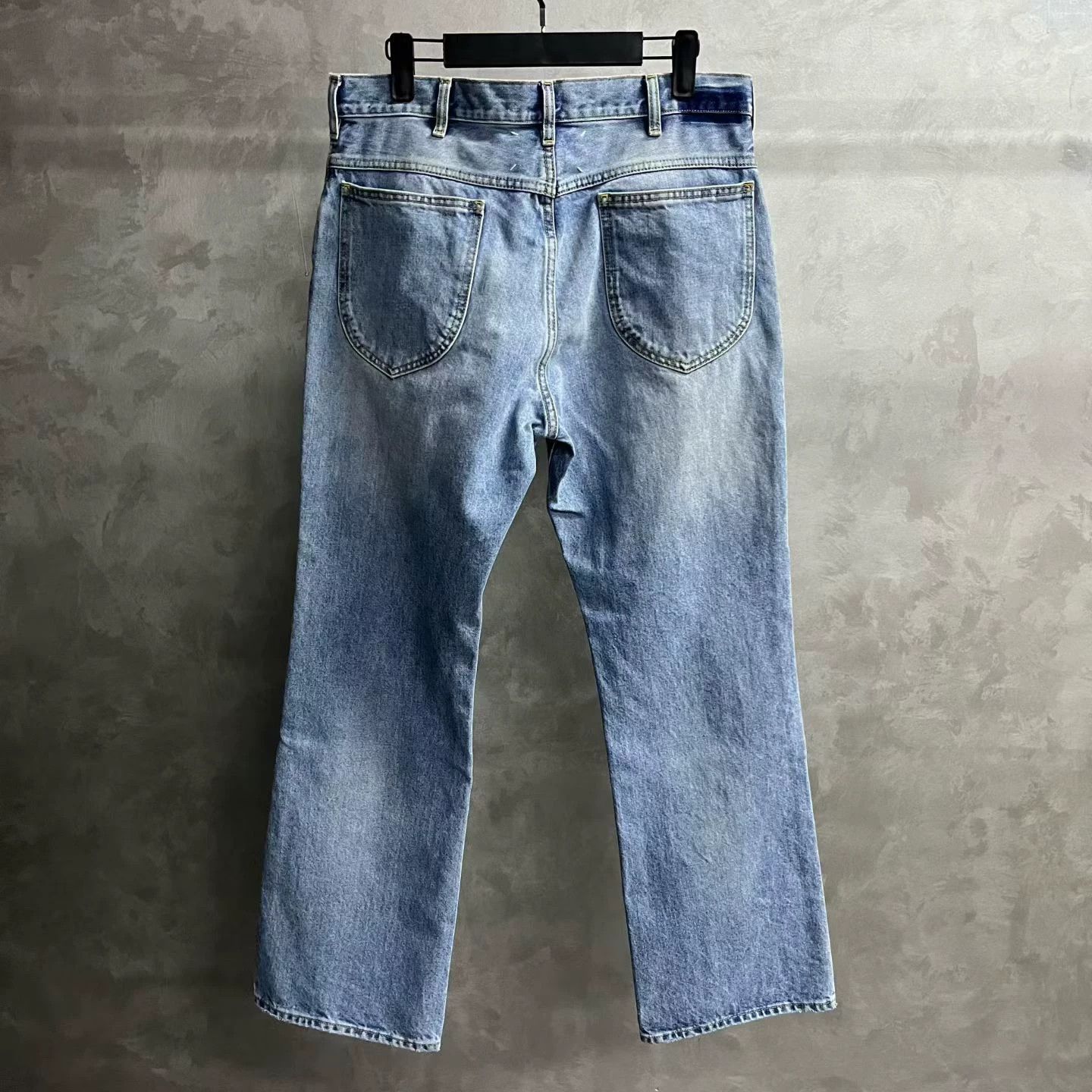 Maison Margiela [Maison Margiela] Latest Blue Washed Clean Wide Jeans Size US 32 / EU 48 - 2 Thumbnail