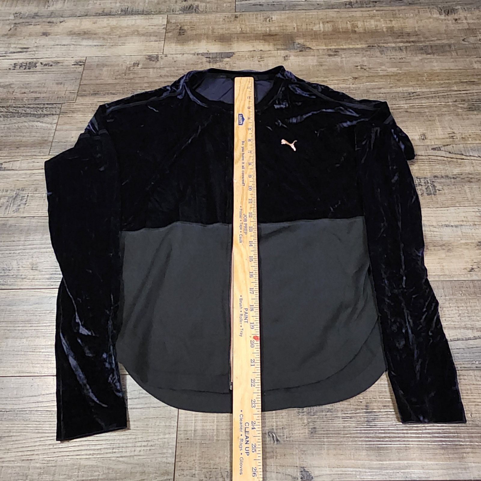 Puma PUMA Velour Track Jacket FullZip Big Logo Y2K Black L 2292 Size L / US 10 / IT 46 - 2 Thumbnail