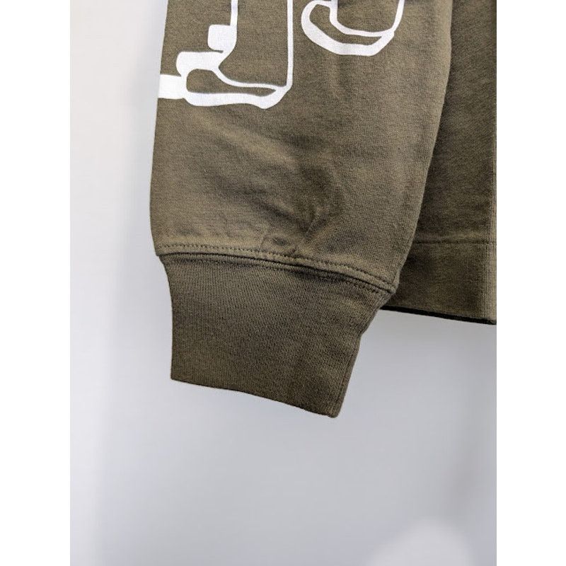 Off-White o1rshd1 Bricks Skate Long Sleeve T-Shirt Army Green/White Size US S / EU 44-46 / 1 - 7 Thumbnail