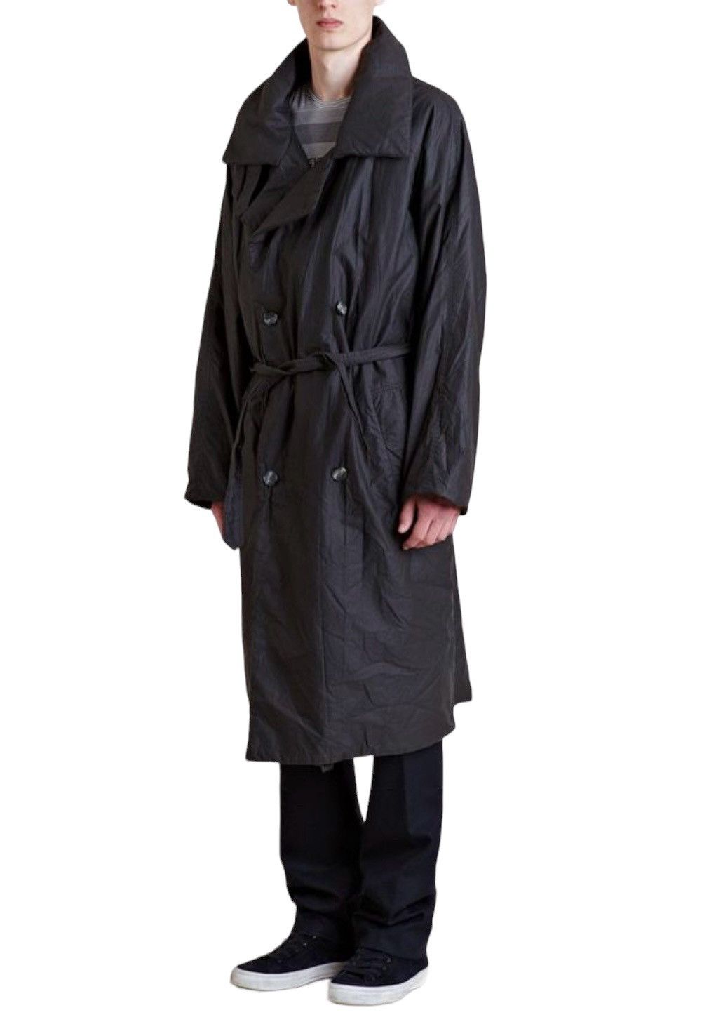 Japanese Brand Bonheur Tokyo NewYork Paris Nylon Trenchcoat Size US M / EU 48-50 / 2 - 2 Thumbnail