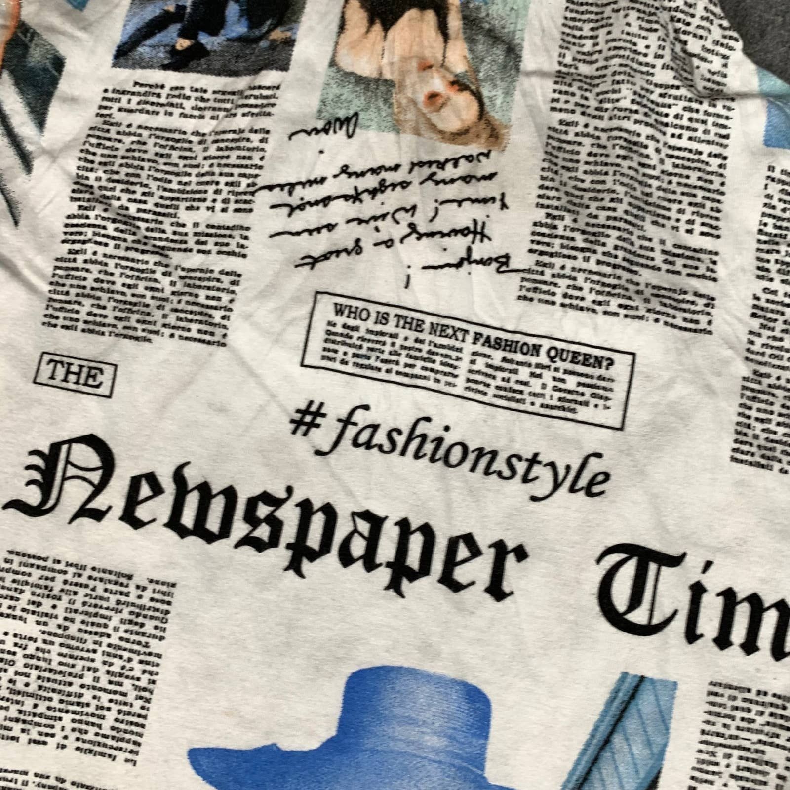 Other Vertiche Newspaper Shirt Women Small Blue Size S / US 4 / IT 40 - 7 Thumbnail