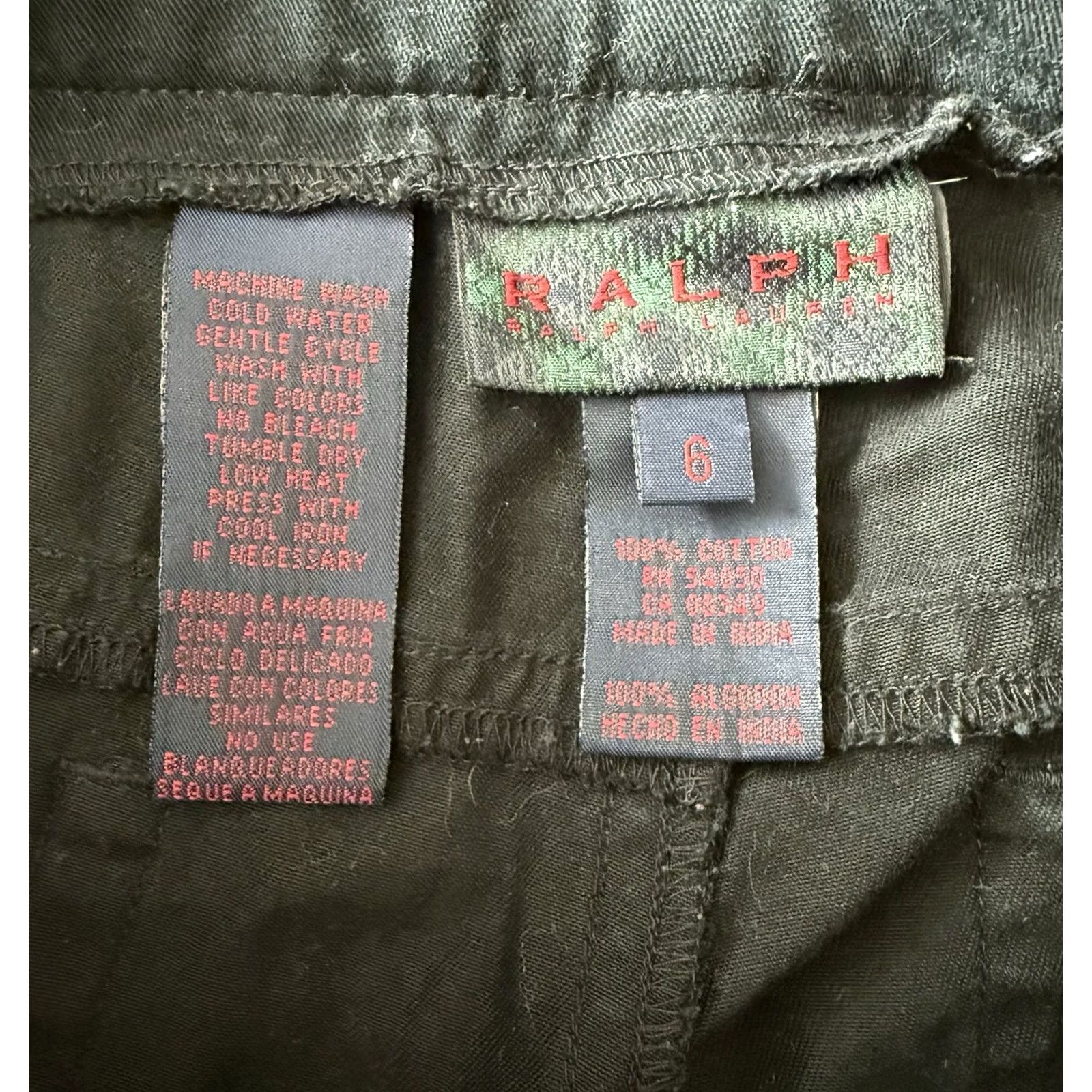 Ralph Lauren VINTAGE Ralph Lauren Jeans Cropped 5-Pocket Denim Black Mid Rise Womens Size 6 31x24 Louis Logo 90s City Preppy Size 28" / US 6 / IT 42 - 3 Thumbnail