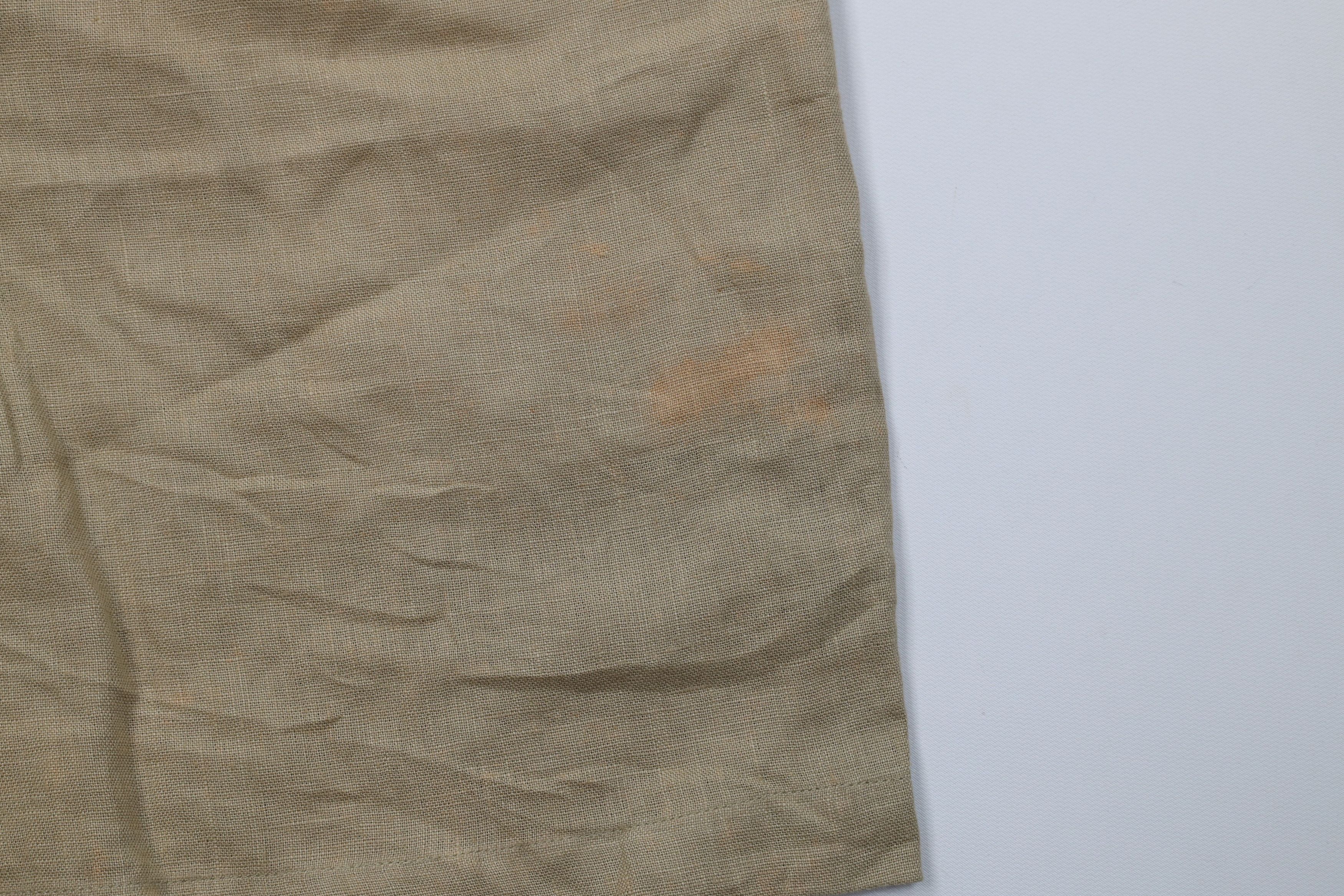 Ralph Lauren Vintage 90s Ralph Lauren Linen Above Knee Chino Shorts Beige Size US 32 / EU 48 - 5 Thumbnail