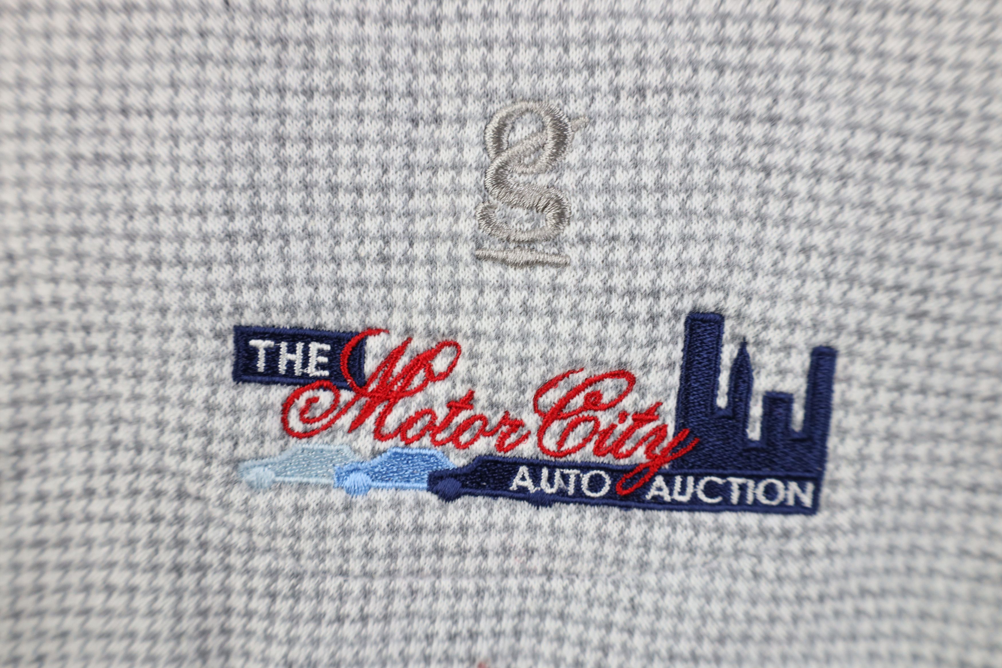 Vintage Vintage Ford Motor Company Houndstooth Knit Henley Sweater Size US XL / EU 56 / 4 - 12 Thumbnail