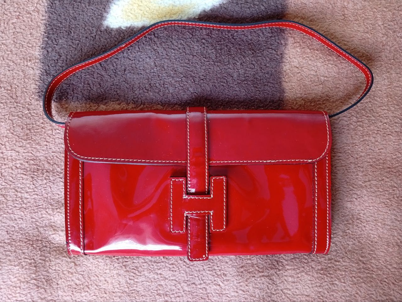 Genuine Leather Clutch bag Genuine original, patent leather Size ONE SIZE - 1 Thumbnail