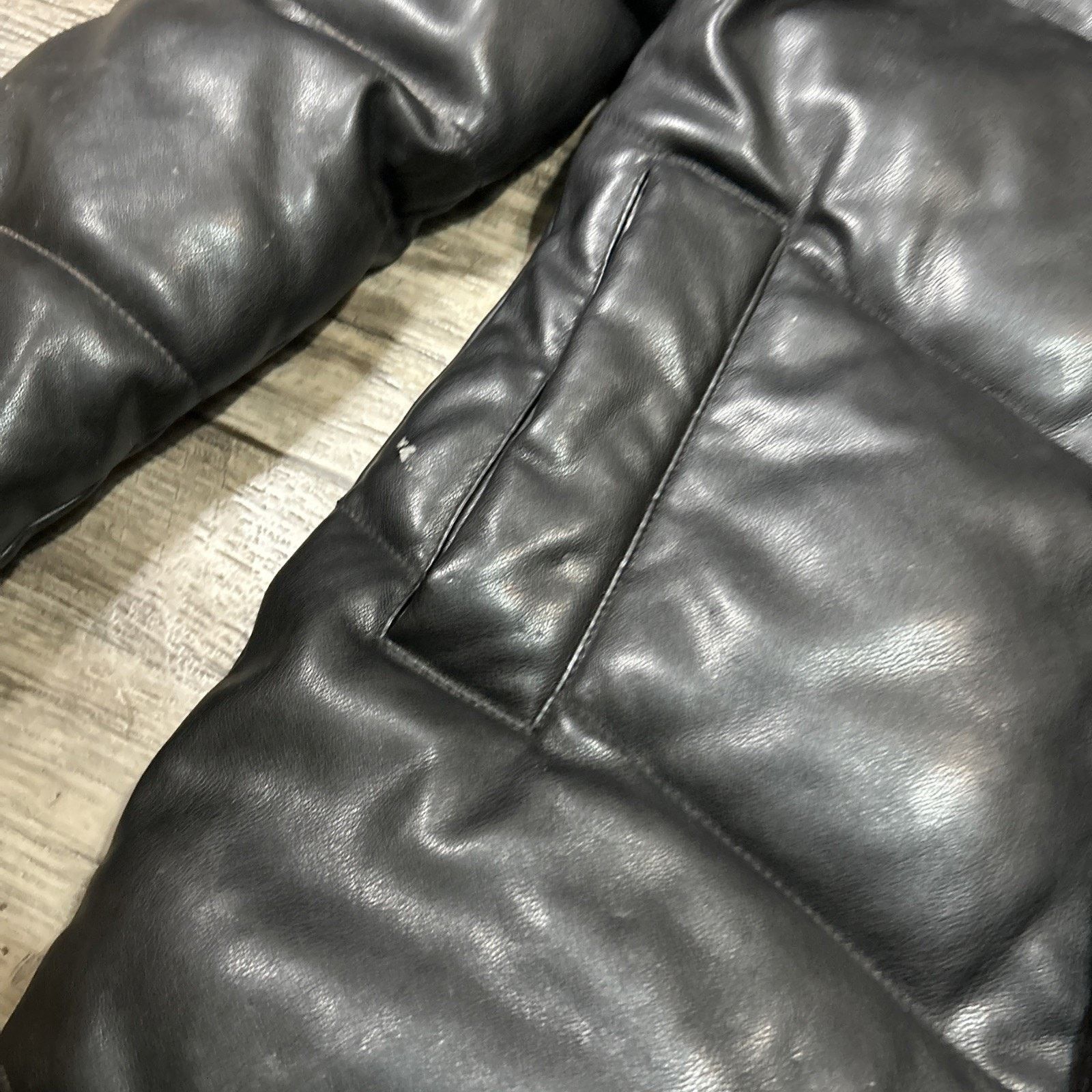 Abercrombie & Fitch Abercrombie & Fitch Ultra Collection Faux Leather Long Black Size S / US 4 / IT 40 - 2 Thumbnail