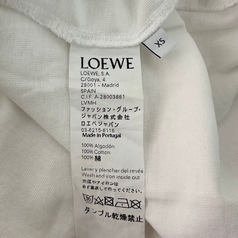 Loewe LOEWE Lily printed cotton short sleeve T-shirt female whit Size XS / US 0-2 / IT 36-38 - 3 Thumbnail