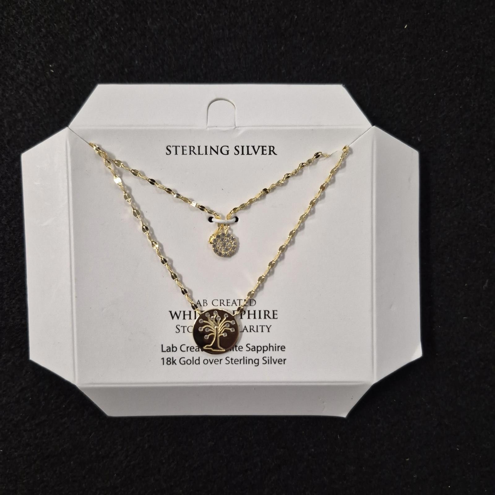 Macys 2-piece Pendant Necklace in 14k Gold-Plated Sterling Silver Size ONE SIZE - 1 Thumbnail