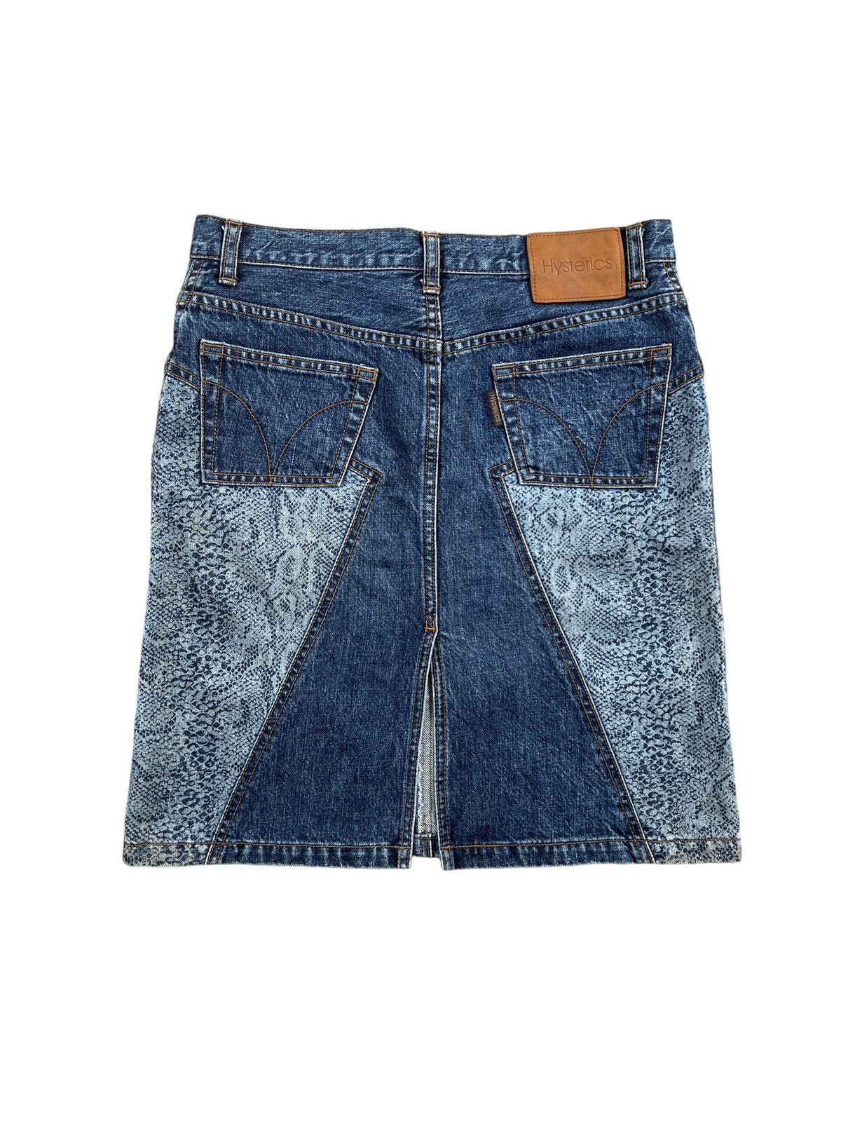 Hysteric Glamour Vintage Hysteric Glamour Snake Scales Denim Skirt Size 30" / US 8 / IT 44 - 2 Thumbnail