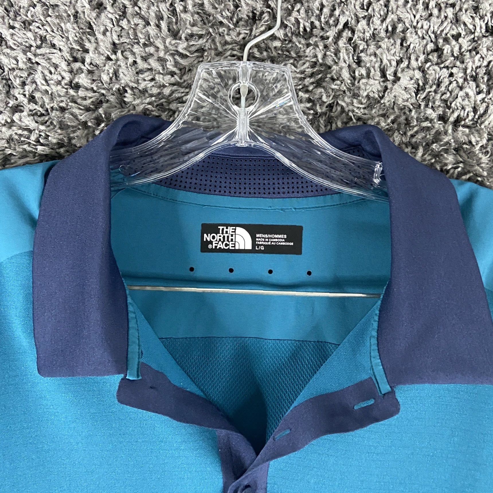 The North Face THE NORTH FACE Blue Polo Shirt Men's Large Size US L / EU 52-54 / 3 - 6 Thumbnail