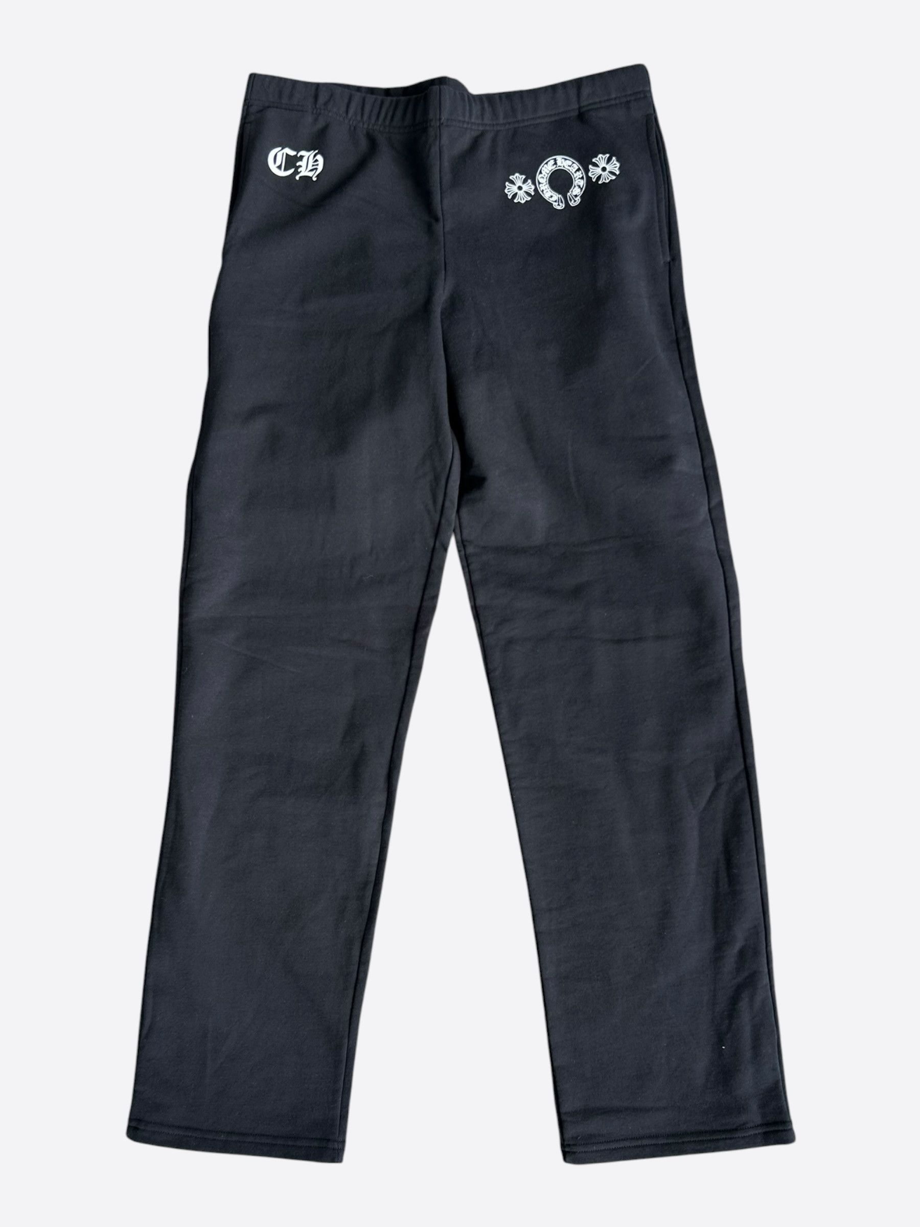 Chrome Hearts Black & White Horseshoe Logo Women's Sweatpants Size 32" / US 10 / IT 46 - 1 Thumbnail