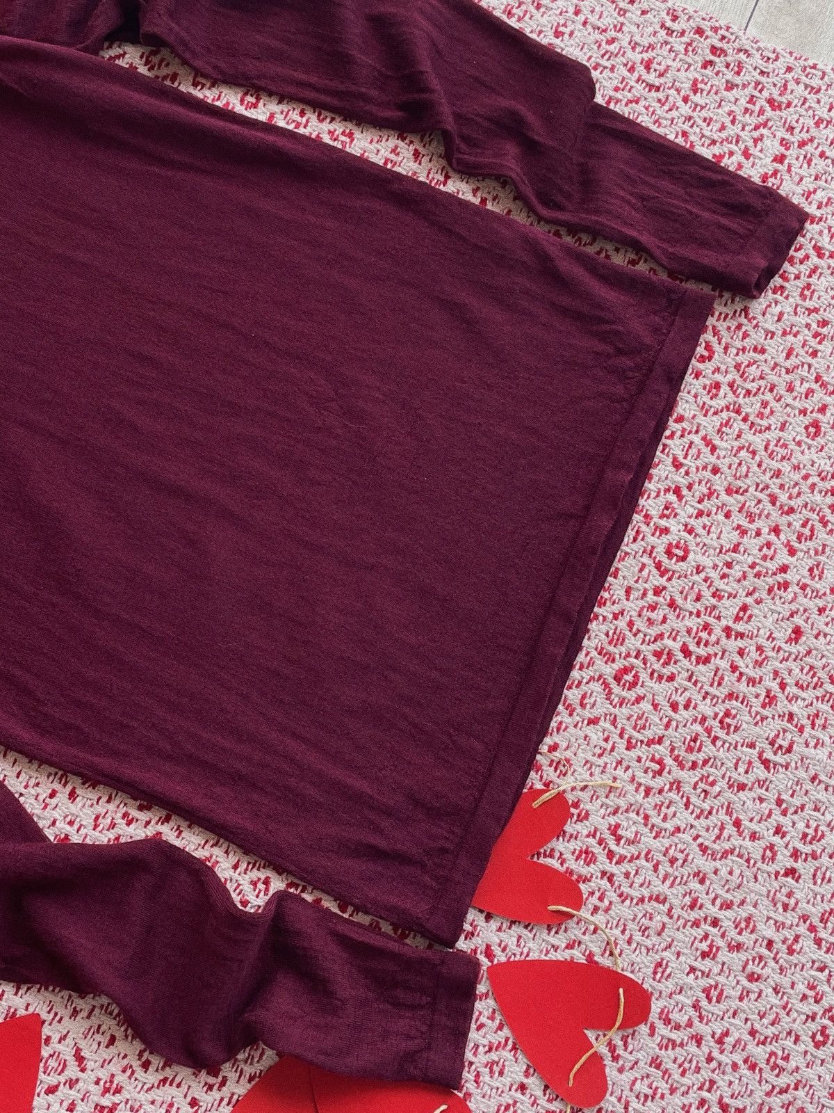 Acne Studios Acne Studios “Kurt” Burgundy Merino Sweater Size XS / US 0-2 / IT 36-38 - 4 Thumbnail