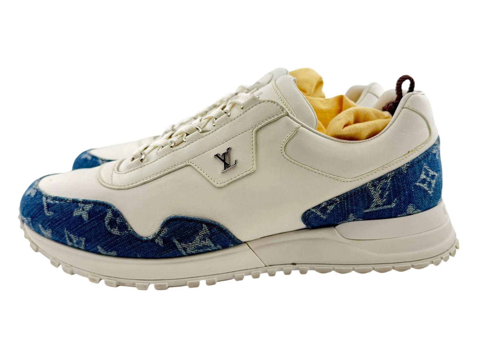 Louis Vuitton Louis Vuitton Denim White Sneakers Uk 9.5 Used No Box Size US 9.5 / EU 42-43 - 1 Thumbnail