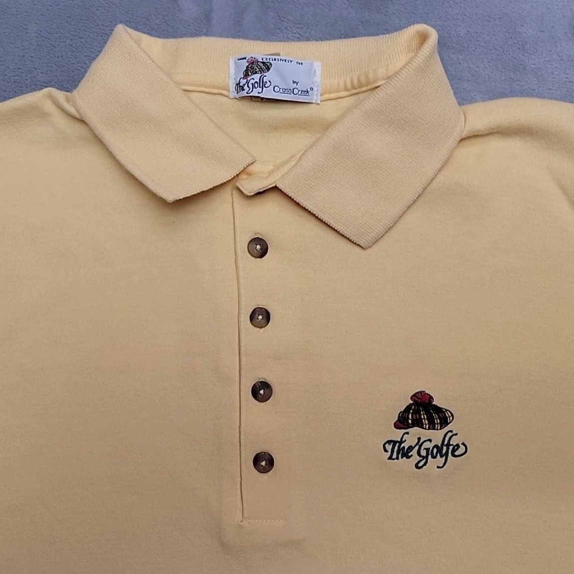 Vintage VINTAGE The Golfe Polo Shirt Mens XL Yellow Embroidered Logo USA Made Polo Golf Shirt Mens XL Yellow Embroidered Logo USA Made Size US XL / EU 56 / 4 - 2 Thumbnail