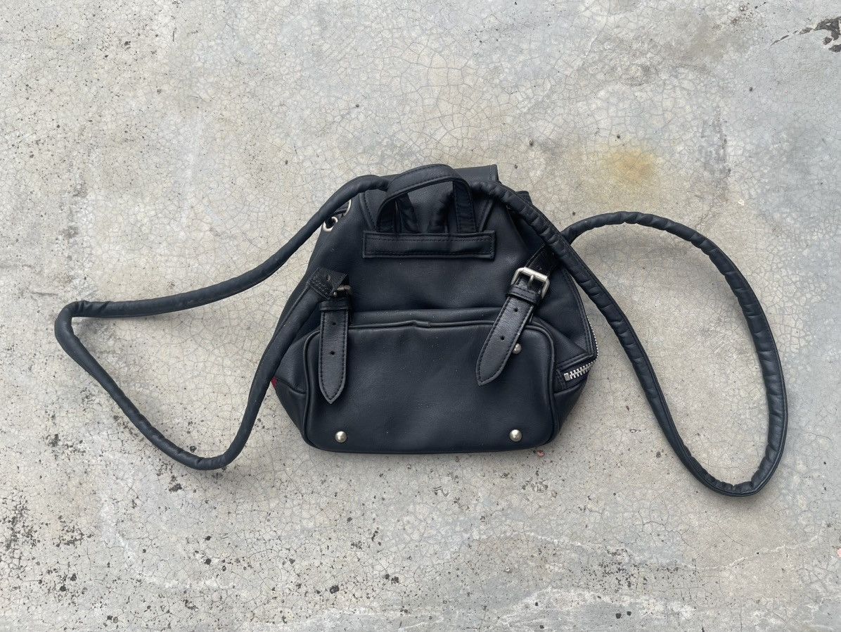 Jean Paul Gaultier × Vintage Jean Paul Gaultier Small Backpack Leather & Nylon Size ONE SIZE - 8 Thumbnail