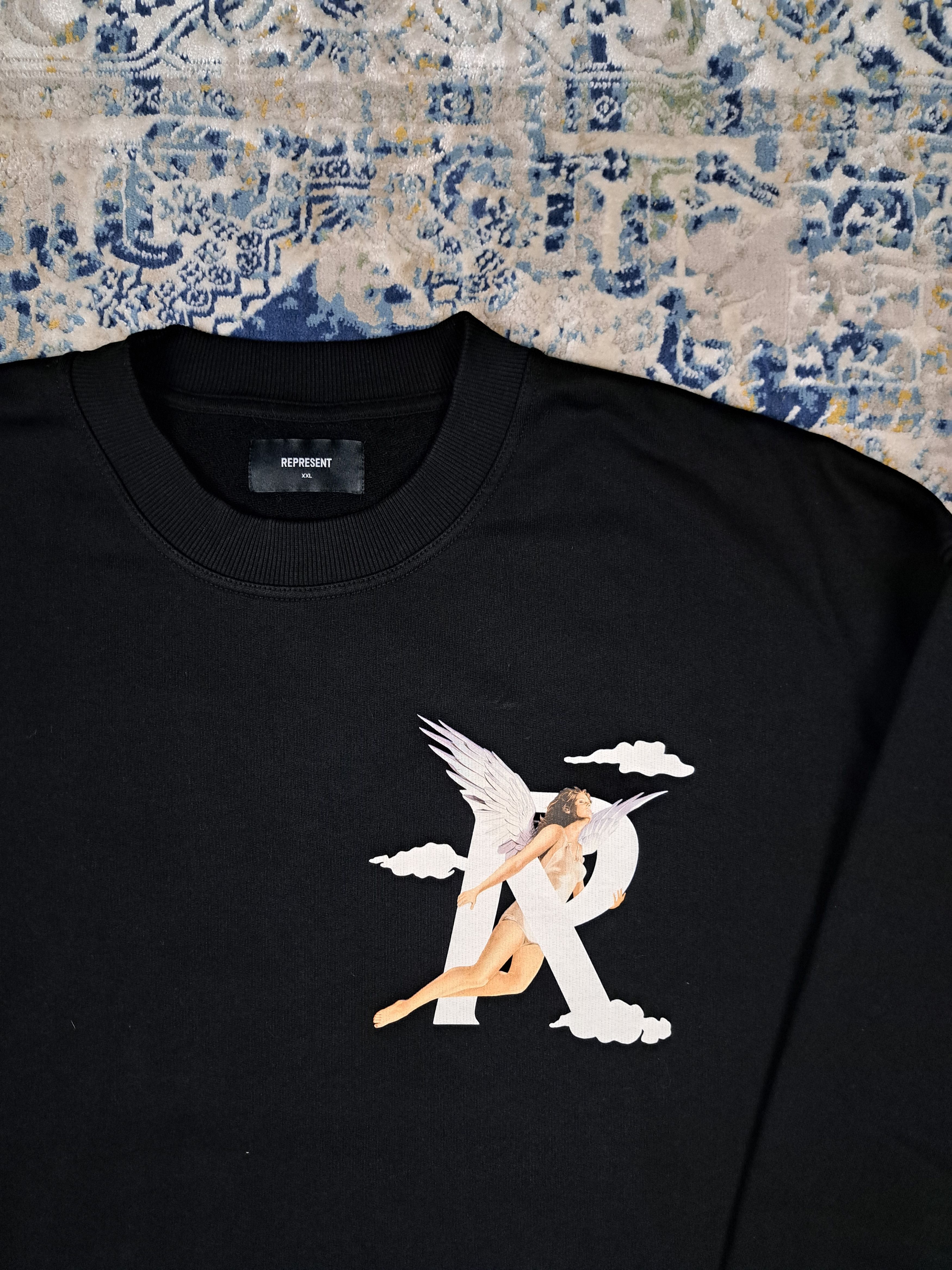 Represent Clo. Represent Storms In Heaven Angel Heavyweight Boxy Crewneck Size US XXL / EU 58 / 5 - 4 Thumbnail