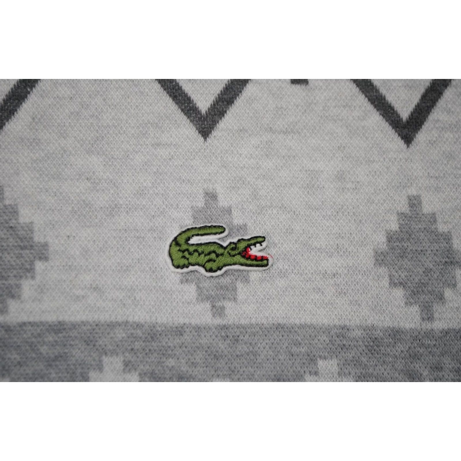 Lacoste VINTAGE Lacoste LOISIRS LONG SLEEVE POLO SHIRT Gray MEN'S L Size US L / EU 52-54 / 3 - 2 Thumbnail